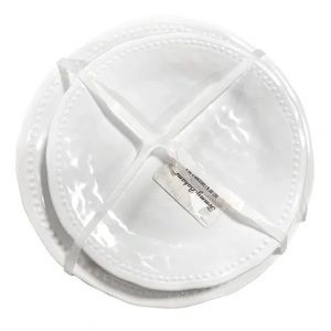 Tommy Bahama Melamine Hobnail Round 8 piece Dinnerware Set Dinner Salad  New